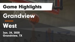 Grandview  vs West  Game Highlights - Jan. 24, 2020