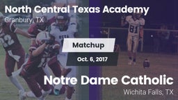 Matchup: North Central Texas vs. Notre Dame Catholic  2017