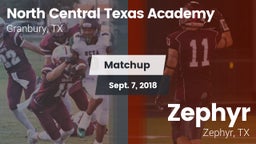 Matchup: North Central Texas vs. Zephyr  2018