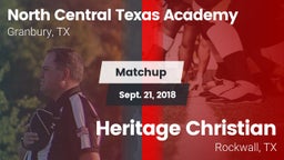 Matchup: North Central Texas vs. Heritage Christian  2018