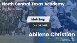 Matchup: North Central Texas vs. Abilene Christian  2018