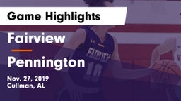 Fairview  vs Pennington  Game Highlights - Nov. 27, 2019