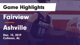 Fairview  vs Ashville  Game Highlights - Dec. 13, 2019