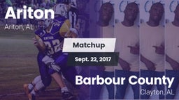 Matchup: Ariton  vs. Barbour County  2017