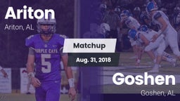 Matchup: Ariton  vs. Goshen  2018