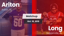 Matchup: Ariton  vs. Long  2019
