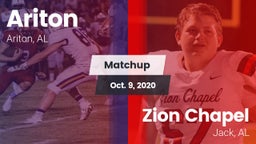 Matchup: Ariton  vs. Zion Chapel  2020