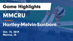 MMCRU  vs Hartley-Melvin-Sanborn  Game Highlights - Oct. 15, 2019
