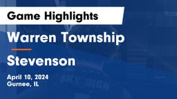 Warren Township  vs Stevenson  Game Highlights - April 10, 2024