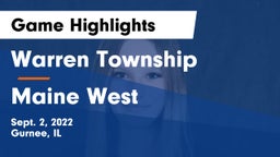 Warren Township  vs Maine West  Game Highlights - Sept. 2, 2022