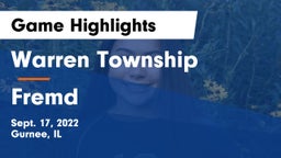 Warren Township  vs Fremd  Game Highlights - Sept. 17, 2022