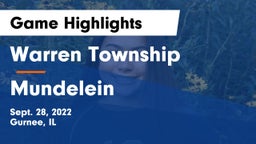 Warren Township  vs Mundelein Game Highlights - Sept. 28, 2022