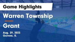 Warren Township  vs Grant  Game Highlights - Aug. 29, 2023