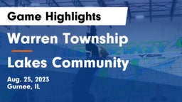 Warren Township  vs Lakes Community  Game Highlights - Aug. 25, 2023