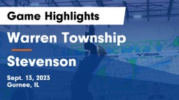 Warren Township  vs Stevenson  Game Highlights - Sept. 13, 2023