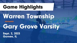 Warren Township  vs Gary Grove Varsity Game Highlights - Sept. 2, 2023