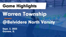 Warren Township  vs @Belvidere North Varsity Game Highlights - Sept. 2, 2023