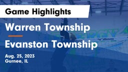 Warren Township  vs Evanston Township  Game Highlights - Aug. 25, 2023