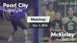 Matchup: Pearl City High vs. McKinley  2016