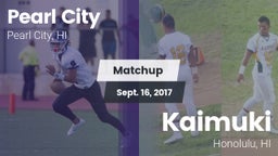 Matchup: Pearl City High vs. Kaimuki  2017