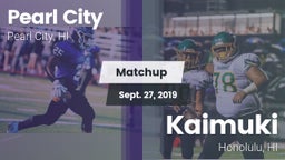 Matchup: Pearl City High vs. Kaimuki  2019