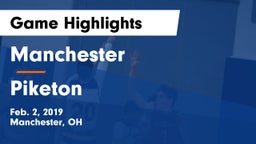 Manchester  vs Piketon  Game Highlights - Feb. 2, 2019