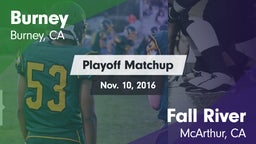 Matchup: Burney  vs. Fall River  2016