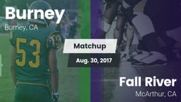 Matchup: Burney  vs. Fall River  2017