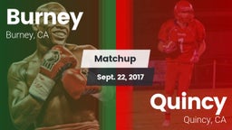 Matchup: Burney  vs. Quincy  2017