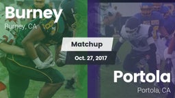 Matchup: Burney  vs. Portola  2017