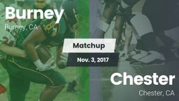 Matchup: Burney  vs. Chester  2017