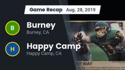 Recap: Burney  vs. Happy Camp  2019