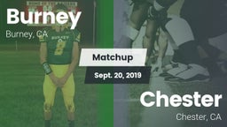 Matchup: Burney  vs. Chester  2019