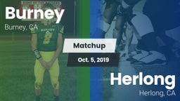 Matchup: Burney  vs. Herlong  2019