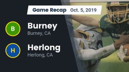 Recap: Burney  vs. Herlong  2019