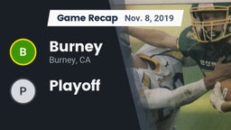 Recap: Burney  vs. Playoff 2019