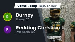 Recap: Burney  vs. Redding Christian  2021