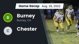 Recap: Burney  vs. Chester 2022