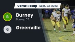 Recap: Burney  vs. Greenville 2022