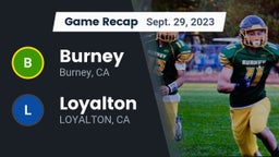 Recap: Burney  vs. Loyalton  2023