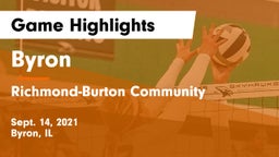 Byron  vs Richmond-Burton Community  Game Highlights - Sept. 14, 2021