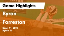 Byron  vs Forreston  Game Highlights - Sept. 11, 2021