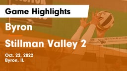Byron  vs Stillman Valley 2 Game Highlights - Oct. 22, 2022