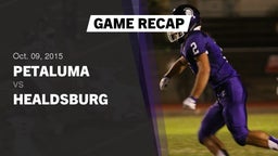 Recap: Petaluma  vs. Healdsburg  2015