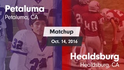 Matchup: Petaluma vs. Healdsburg  2016