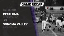 Recap: Petaluma  vs. Sonoma Valley  2016