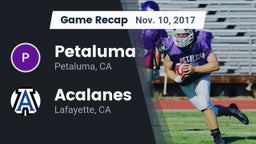 Recap: Petaluma  vs. Acalanes  2017