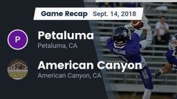 Recap: Petaluma  vs. American Canyon  2018