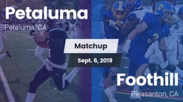 Matchup: Petaluma vs. Foothill  2019