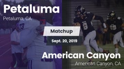Matchup: Petaluma vs. American Canyon  2019